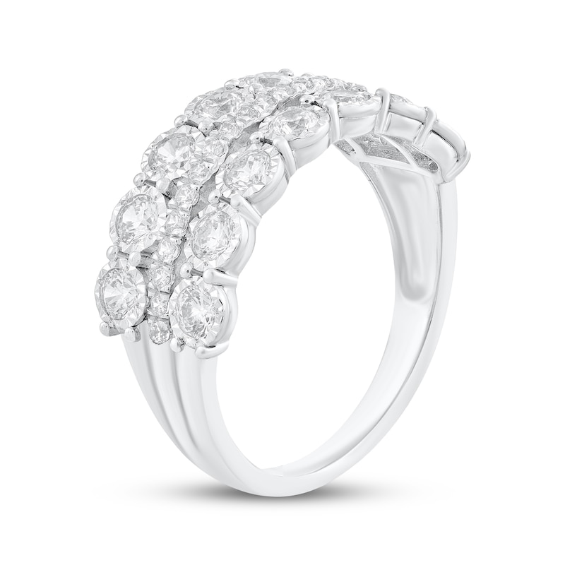 Main Image 2 of Adore Diamond Three-Row Anniversary Ring 1 ct tw 10K White Gold