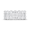 Thumbnail Image 3 of Adore Diamond Three-Row Anniversary Ring 1 ct tw 10K White Gold