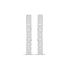 Thumbnail Image 2 of Diamond Hoop Earrings 1/5 ct tw Sterling Silver