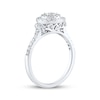 Thumbnail Image 2 of Adore Round-Cut Diamond Double Halo Engagement Ring 1/2 ct tw 10K White Gold