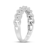 Thumbnail Image 2 of Diamond Chain Link Fashion Ring 1/4 ct tw 10K White Gold