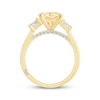 Thumbnail Image 3 of Monique Lhuillier Bliss Round-Cut Yellow Lab-Grown Diamond & White Lab-Grown Diamond Engagement Ring 3-5/8 ct tw 18K Yellow Gold