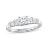 Thumbnail Image 1 of Adore Princess-Cut Diamond Three-Stone Engagement Ring 1 ct tw 14K White Gold