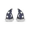 Thumbnail Image 2 of Disney Treasures Mickey Mouse Blue Sapphire & Diamond Sorcerer Hat Earrings 1/20 ct tw Sterling Silver