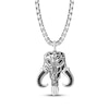 Thumbnail Image 1 of Star Wars Men's Black Diamond Mythosaur Necklace 1/8 ct tw Sterling Silver 22"