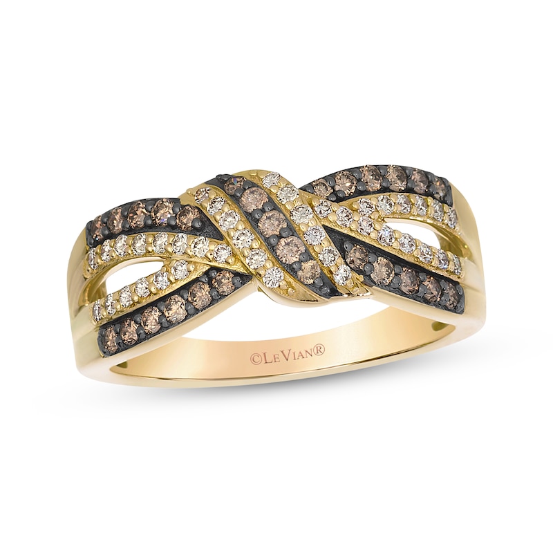 Main Image 1 of Le Vian Diamond Bow Ring 1/2 ct tw 14K Honey Gold