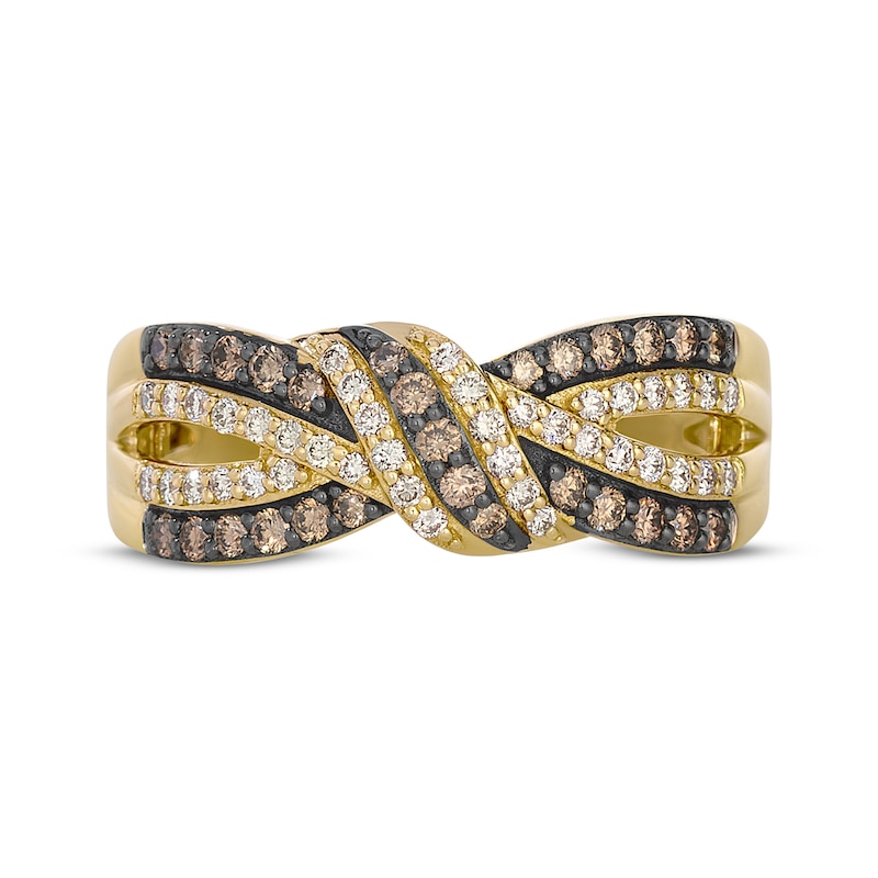 Main Image 4 of Le Vian Diamond Bow Ring 1/2 ct tw 14K Honey Gold