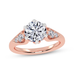 Adore Lab-Grown Diamonds Certified Round-Cut Engagement Ring 1-3/4 ct tw 14K Rose Gold