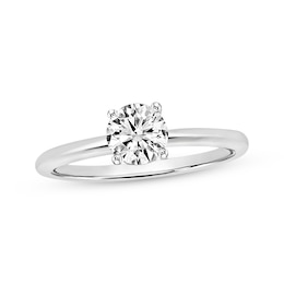 Adore Certified Round-Cut Diamond Solitaire Engagement Ring 1/2 ct tw 14K White Gold (I/SI2)