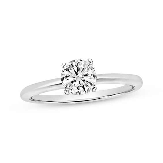 Adore Certified Round-Cut Diamond Solitaire Engagement Ring 1/2 ct tw 14K White Gold (I/SI2)