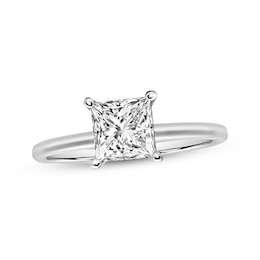 Adore Certified Princess-Cut Diamond Solitaire Engagement Ring 1 ct tw 14K White Gold (I/SI2)