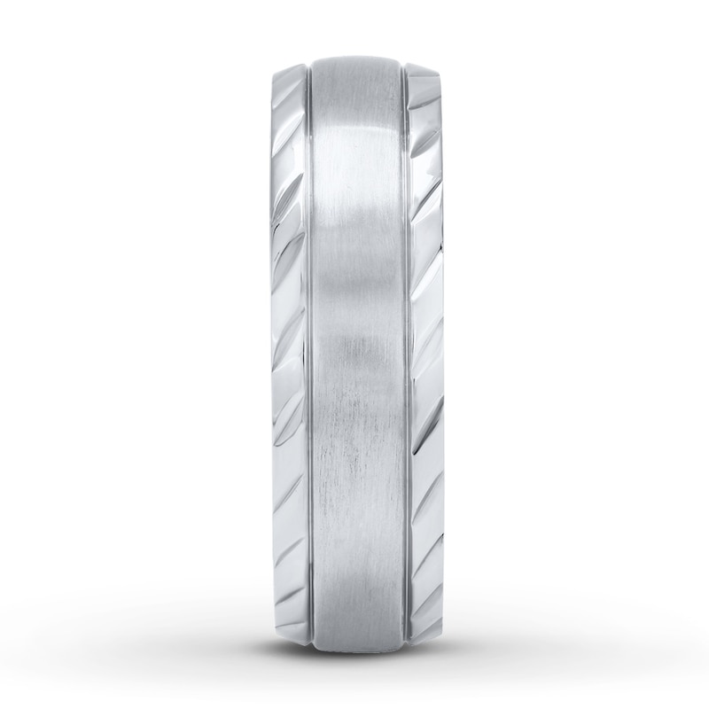 Men's Wedding Band Stainless Steel 7mm