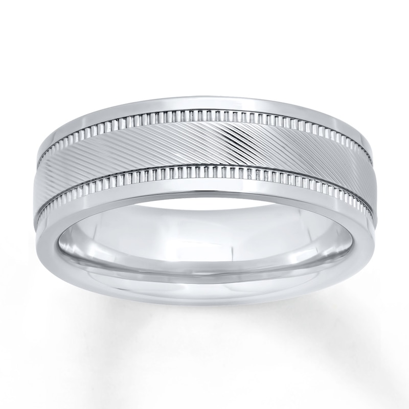 Men's Wedding Band Stainless Steel 8mm