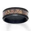 Thumbnail Image 0 of Men's Camouflage Wedding Band Stainless Steel/Carbon Fiber 8mm