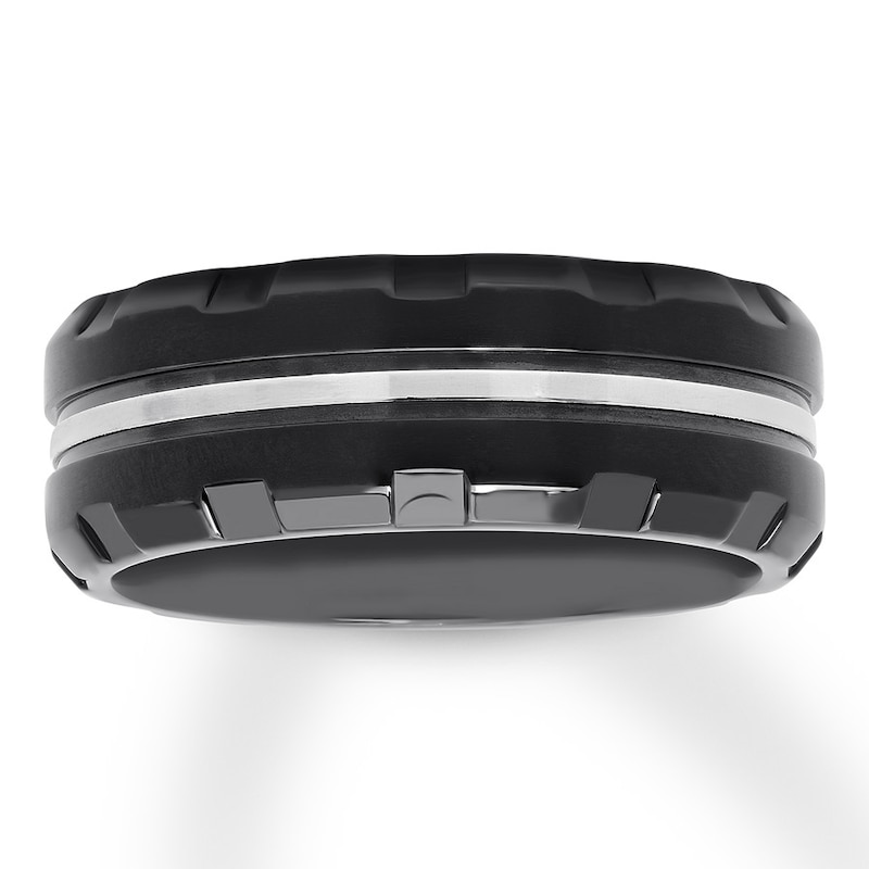 Men's Stainless Steel Wedding Band 9mm