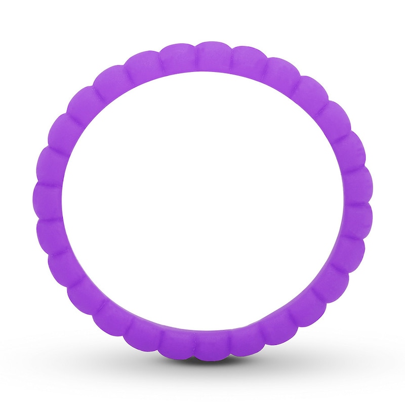 Purple Silicone Women's Wedding Band