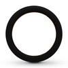 Red/Black Striped Silicone Men's Wedding Band