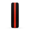 Red/Black Striped Silicone Men's Wedding Band