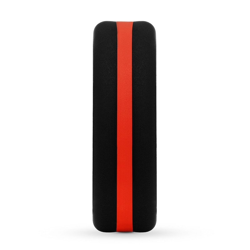 Red/Black Striped Silicone Men's Wedding Band