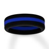 Thumbnail Image 0 of Blue/Black Silicone Men's Wedding Band