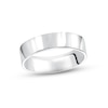 Thumbnail Image 1 of Men's Pipe-Cut Wedding Band 14K White Gold 6mm
