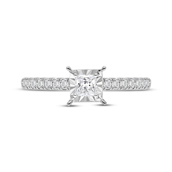 Princess-Cut Diamond Engagement Ring 5/8 ct tw 14K White Gold