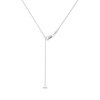 Thumbnail Image 4 of Diamond Teardrop Necklace 1/2 ct tw 10K White Gold