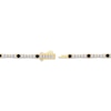 Thumbnail Image 3 of Black & White Diamond Station Bracelet 2-1/2 ct tw 10K Yellow Gold 7"