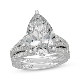 Neil Lane Artistry Pear-Shaped Lab-Grown Diamond Bridal Set 7-3/8 ct tw 14K White Gold