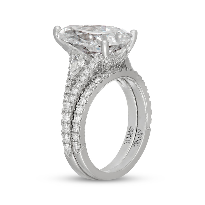 Main Image 2 of Neil Lane Artistry Pear-Shaped Lab-Grown Diamond Bridal Set 7-3/8 ct tw 14K White Gold