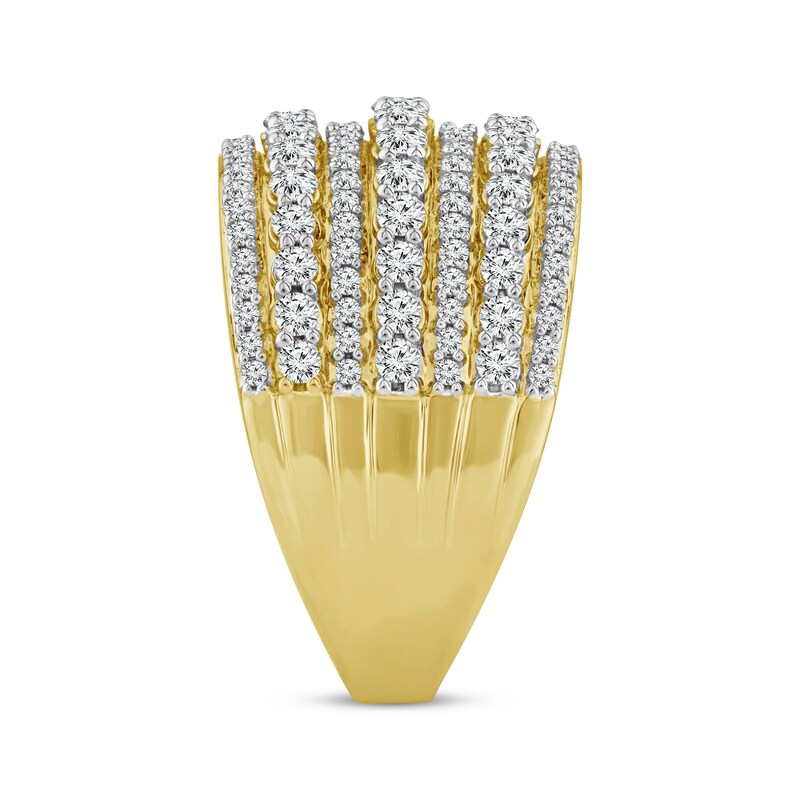 Main Image 2 of Adore Diamond Multi-Row Anniversary Ring 1-1/2 ct tw 14K Yellow Gold