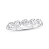 Thumbnail Image 1 of Diamond Pear Frame Anniversary Ring 1/3 ct tw 10K White Gold