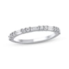 Thumbnail Image 1 of Adore Baguette & Round-Cut Diamond Anniversary Ring 1/2 ct tw 10K White Gold