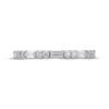 Thumbnail Image 3 of Adore Baguette & Round-Cut Diamond Anniversary Ring 1/2 ct tw 10K White Gold
