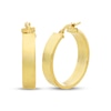 Thumbnail Image 1 of Flat Square Hoop Earrings 10K Yellow Gold 20mm