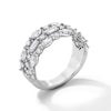 Thumbnail Image 3 of Neil Lane Artistry Baguette, Marquise, Pear & Round-Cut Lab-Grown Diamond Anniversary Ring 1-1/2 ct tw 14K White Gold