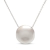 Thumbnail Image 1 of Solid Domed Round Drop Necklace Sterling Silver 18"