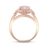 Thumbnail Image 3 of Oval-Cut Natural Morganite & Diamond Ring 1/2 ct tw 14K Rose Gold