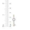 Thumbnail Image 3 of Men's Diamond Key Necklace Charm 1/4 ct tw 10K White Gold