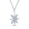 Thumbnail Image 3 of North Star Necklace with Diamond Accents Sterling Silver 18"