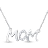 Thumbnail Image 1 of Diamond "Mom" Necklace 1/20 ct tw Sterling Silver 18"