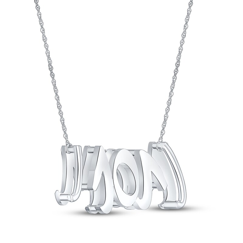 Main Image 3 of Diamond "Mom" Necklace 1/20 ct tw Sterling Silver 18"