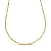 Thumbnail Image 1 of 3mm Figaro Rope Chain Necklace Solid 14K Yellow Gold 24"