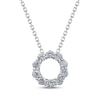 Thumbnail Image 1 of Adore Heirloom Certified Diamond Circle Necklace 3/8 ct tw Platinum 18"