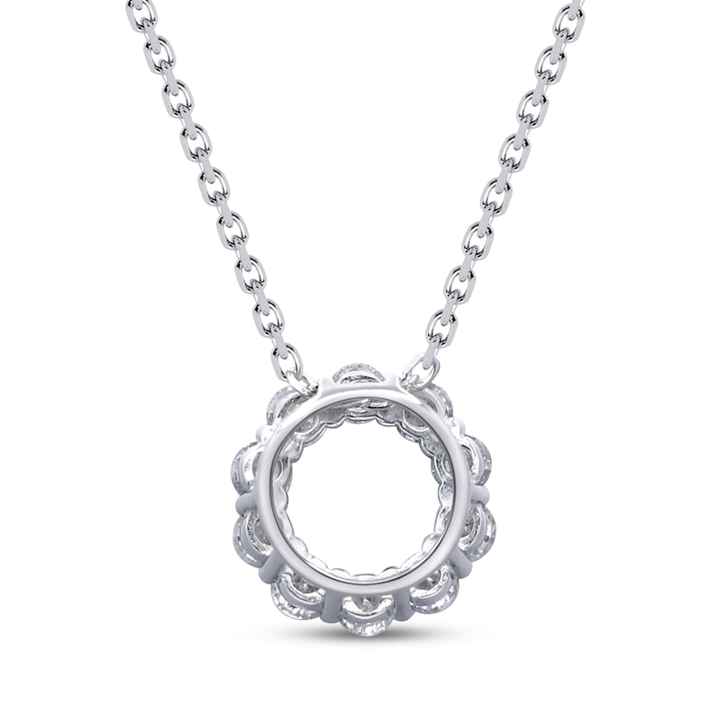 Main Image 3 of Adore Heirloom Certified Diamond Circle Necklace 3/8 ct tw Platinum 18"