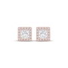 Thumbnail Image 2 of KAY Princess-Cut Lab-Grown Diamond Stud Earrings 1/2 ct tw 14K Rose Gold (F/VS2)