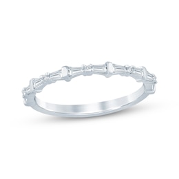 KAY Bow Collection Baguette & Round-Cut Lab-Grown Diamond Anniversary Ring 1/4 ct tw 14K White Gold