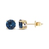 Thumbnail Image 3 of Natural Blue Sapphire Solitaire Earrings 10K Yellow Gold