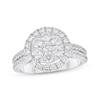 Thumbnail Image 1 of Adore Multi-Diamond Halo Engagement Ring 1-3/8 ct tw 10K White Gold