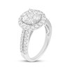 Thumbnail Image 2 of Adore Multi-Diamond Halo Engagement Ring 1-3/8 ct tw 10K White Gold